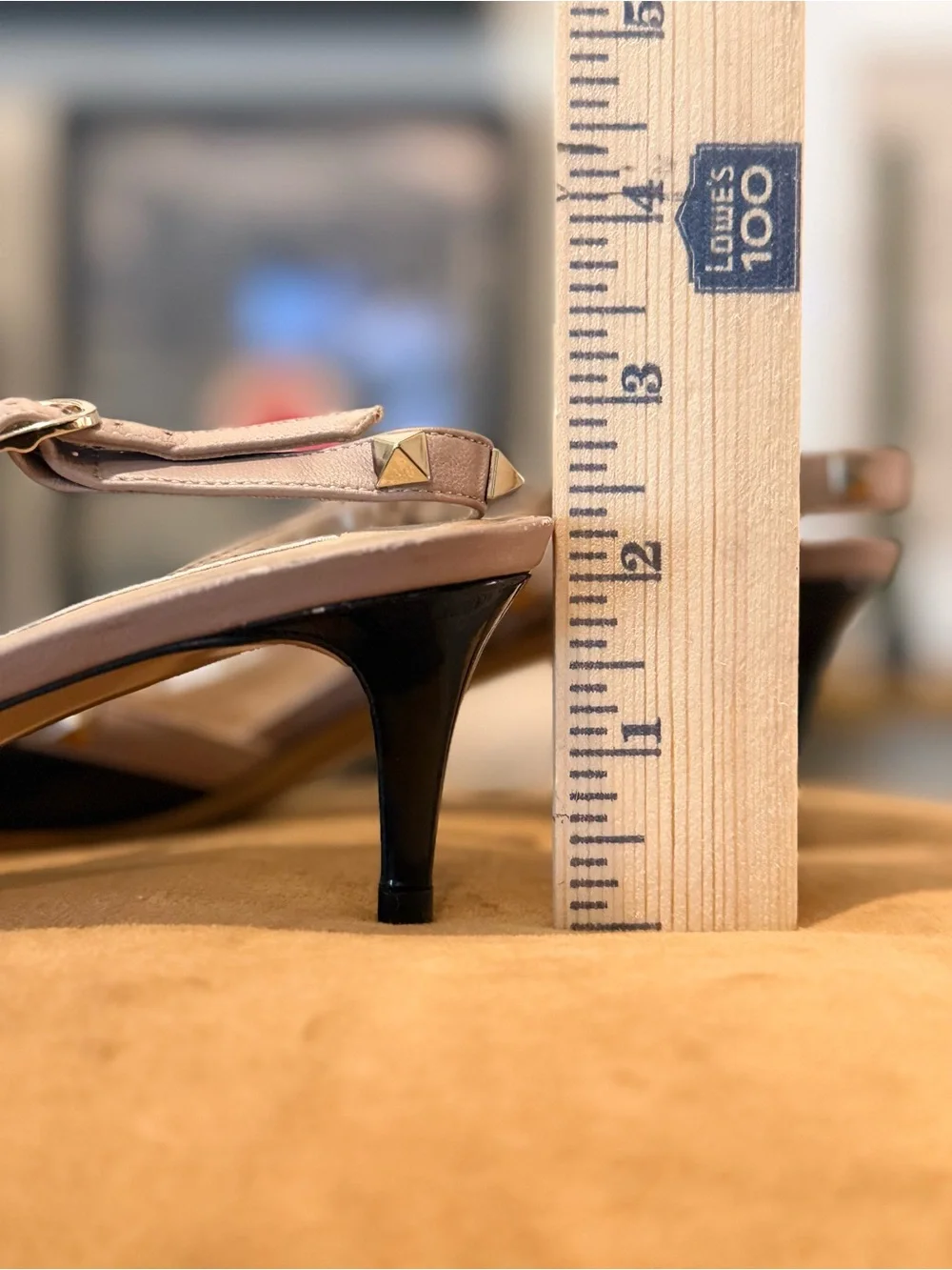 Valentino Rockstud Half d'Orsay 50mm Slingback Pumps 39